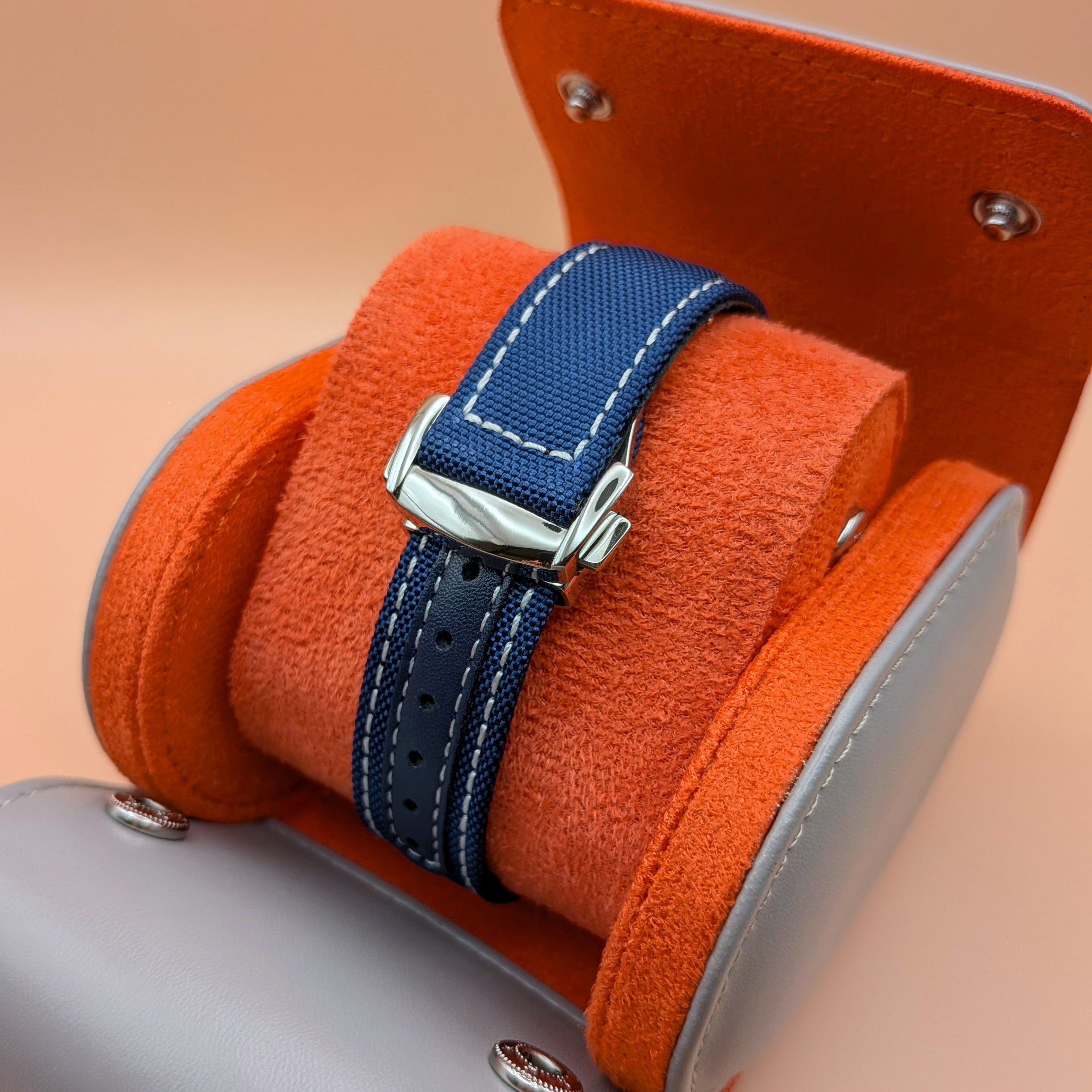 White Dial & Blue Bezel | Blue Strap | Seiko VK63 Movement