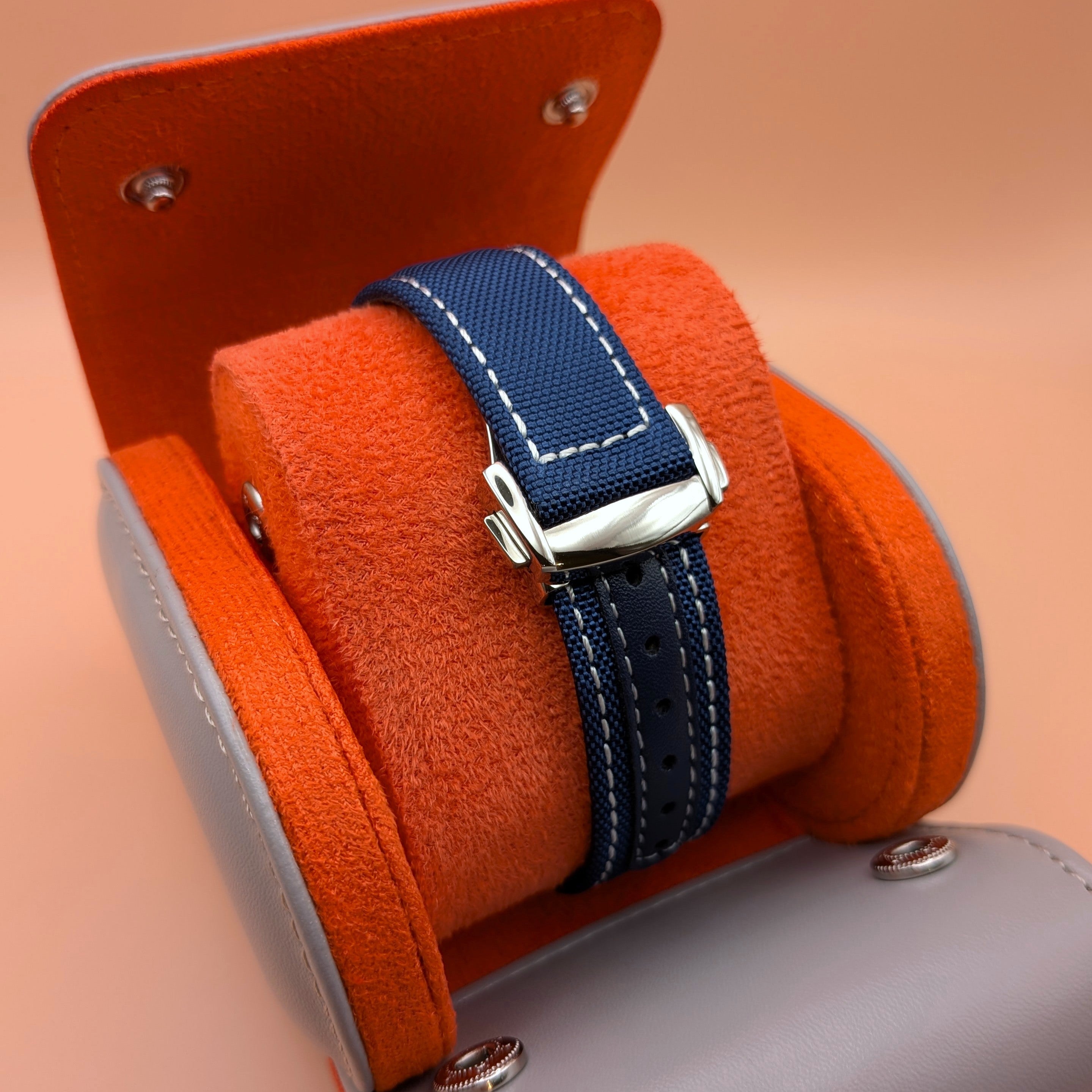 White Dial & Blue Bezel | Blue Strap | Seiko VK63 Movement