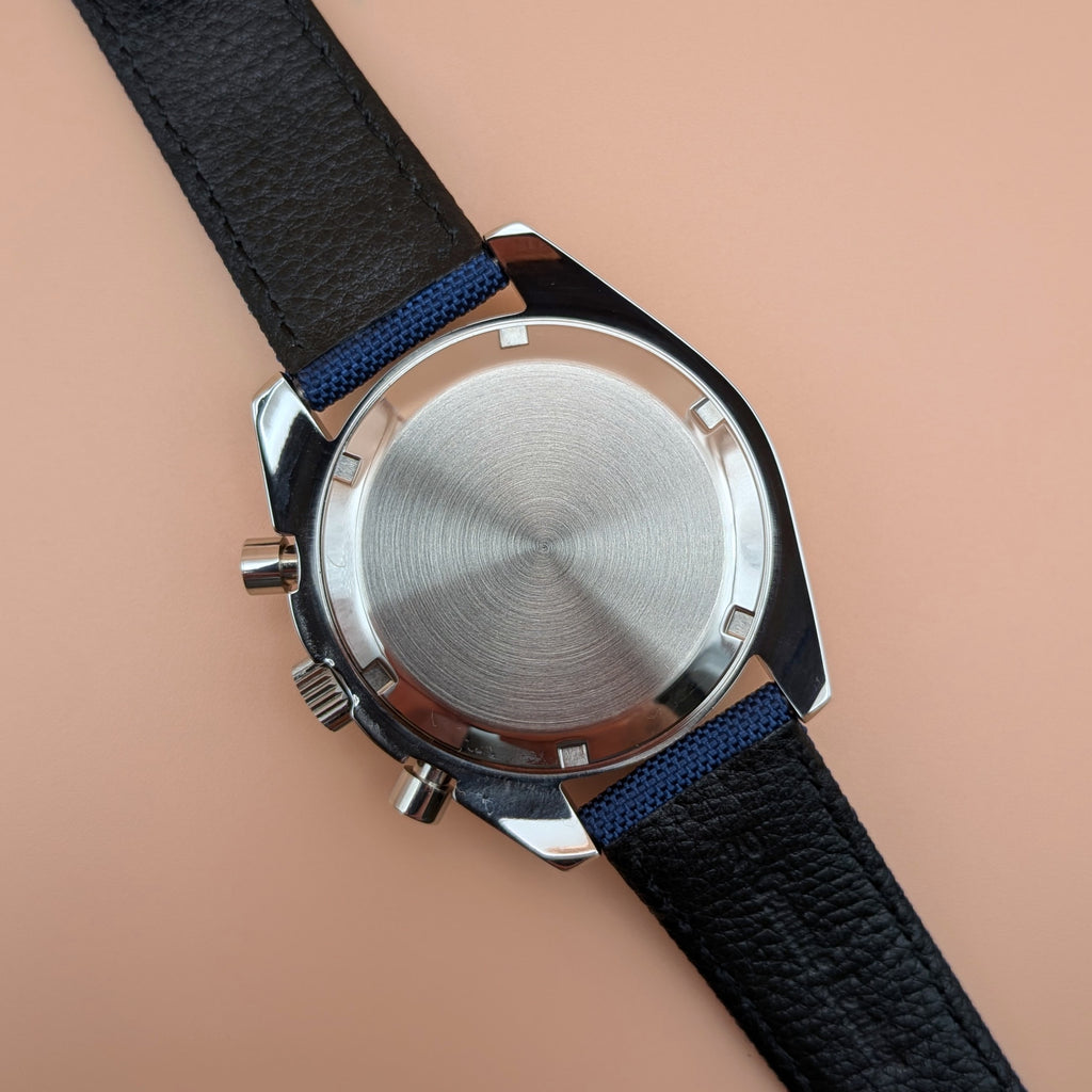 White Dial & Blue Bezel | Blue Strap | Seiko VK63 Movement