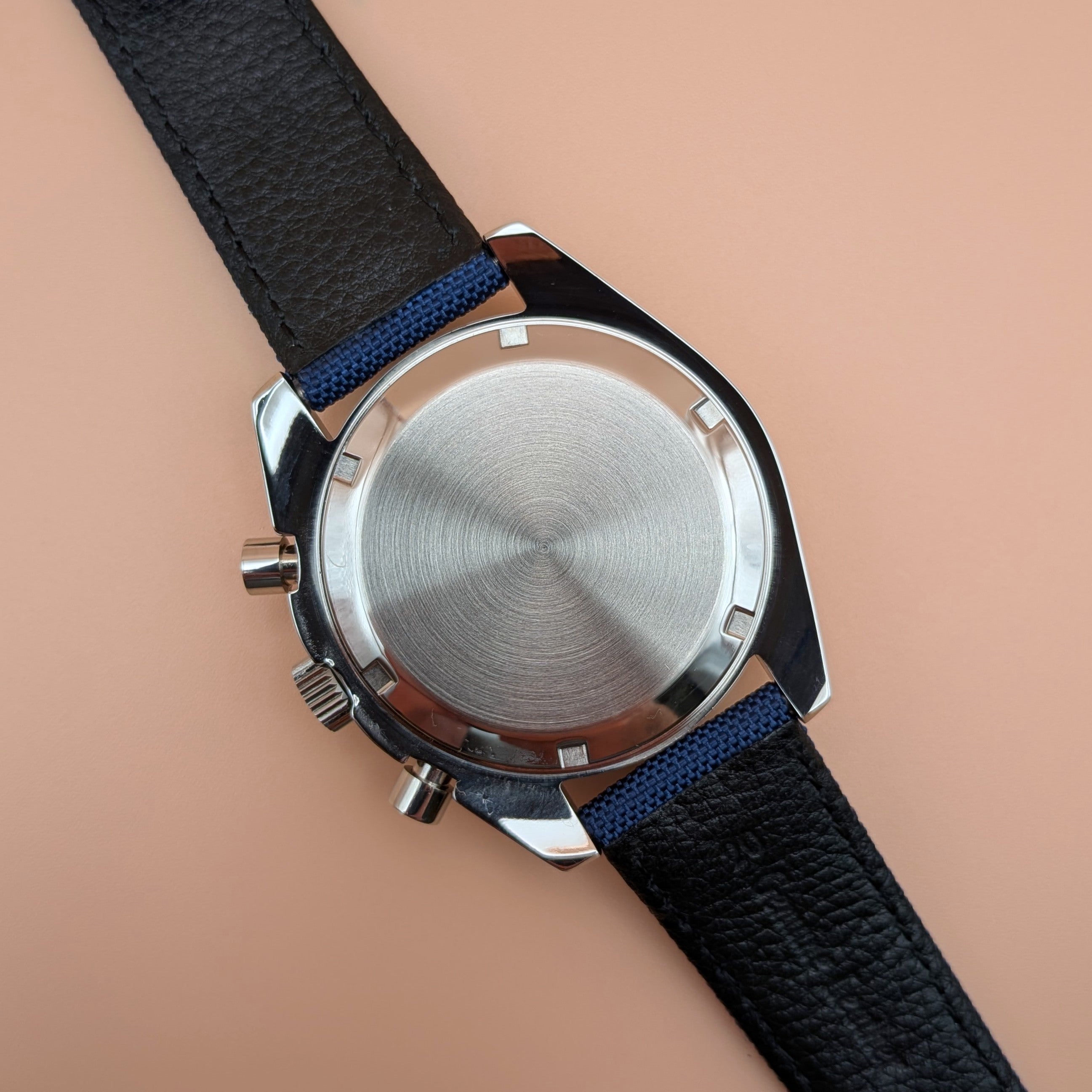 White Dial & Blue Bezel | Blue Strap | Seiko VK63 Movement