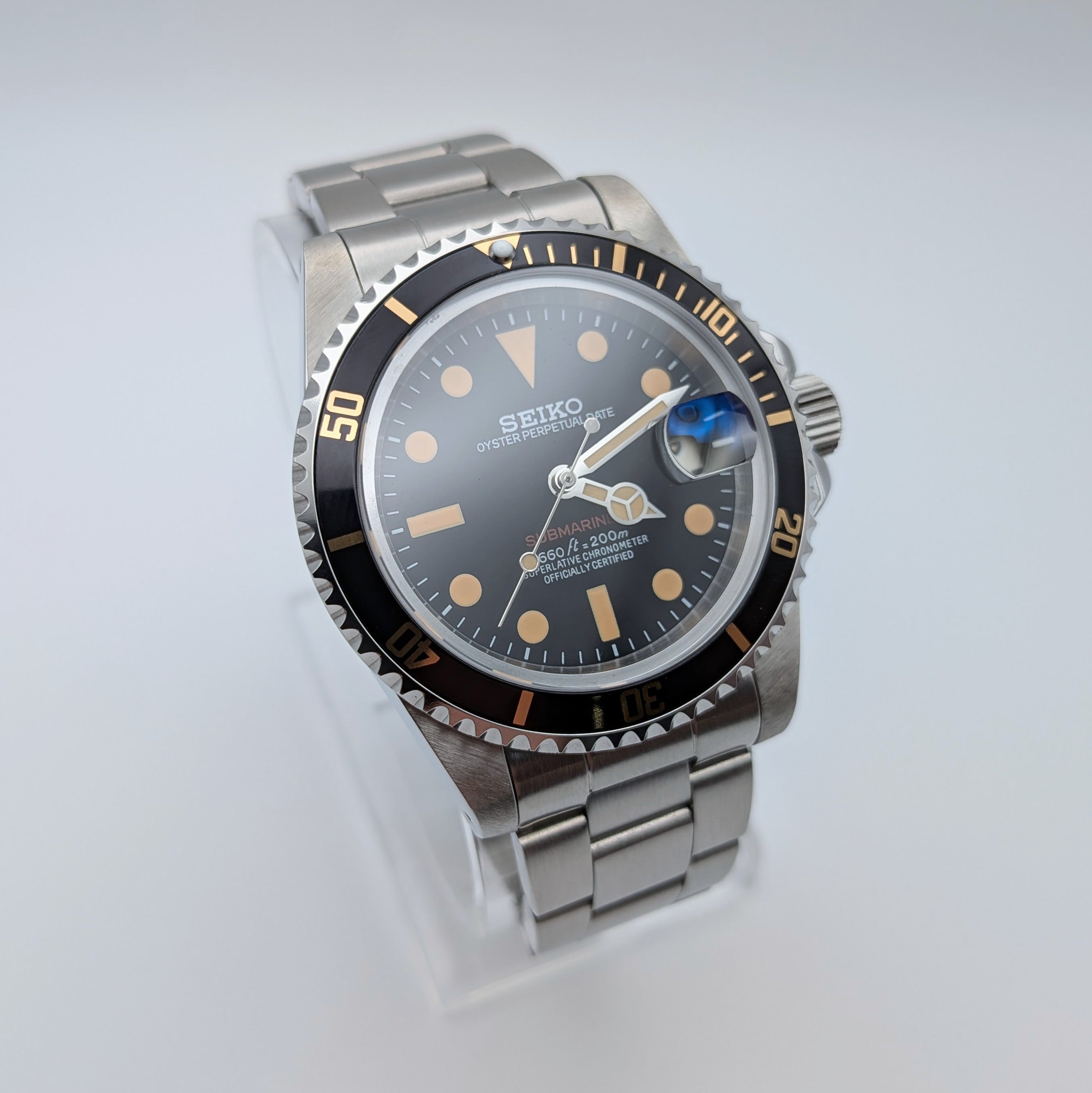 Black Dial & Black Bezel | Oyster Bracelet | Seiko NH35A Automatic