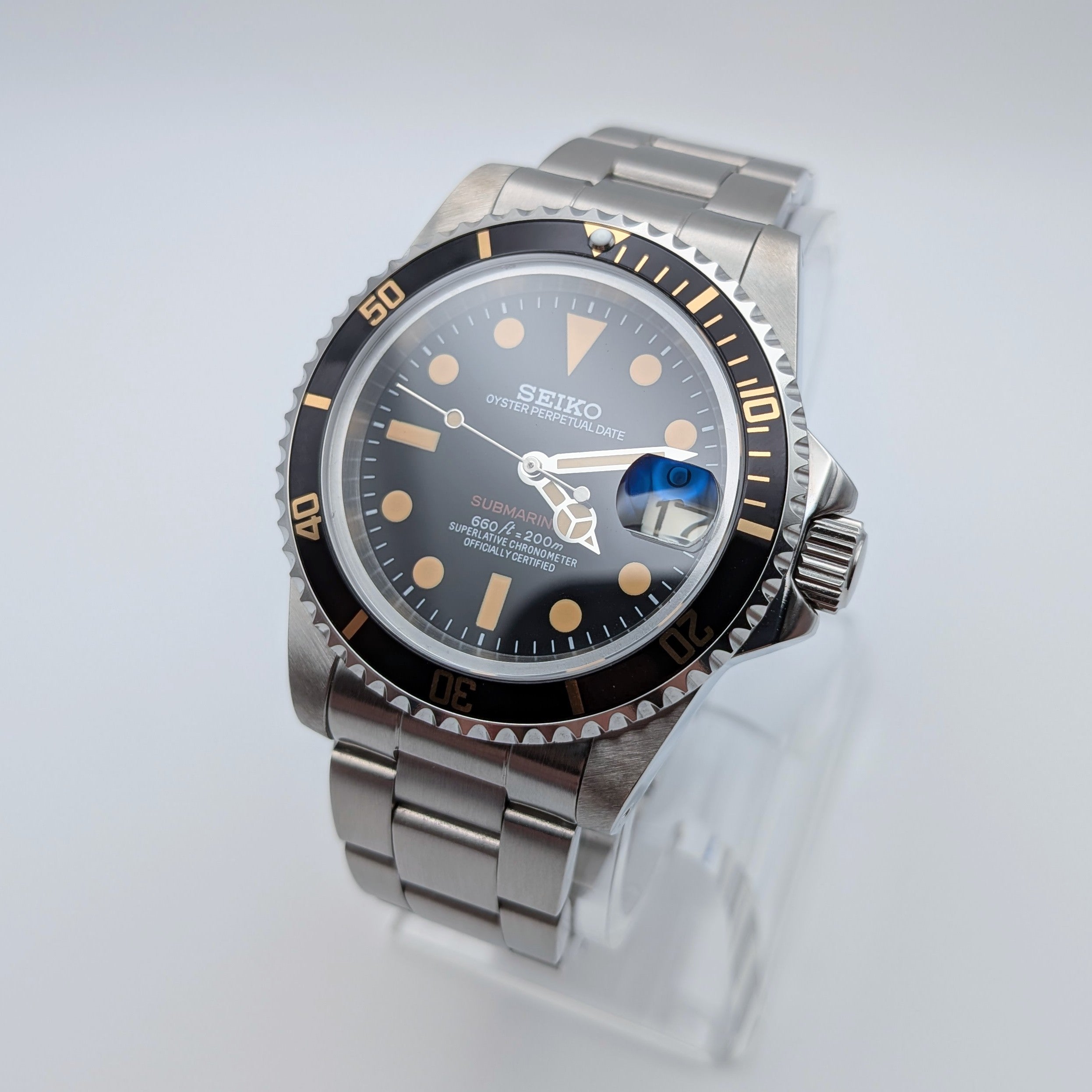 Black Dial & Black Bezel | Oyster Bracelet | Seiko NH35A Automatic