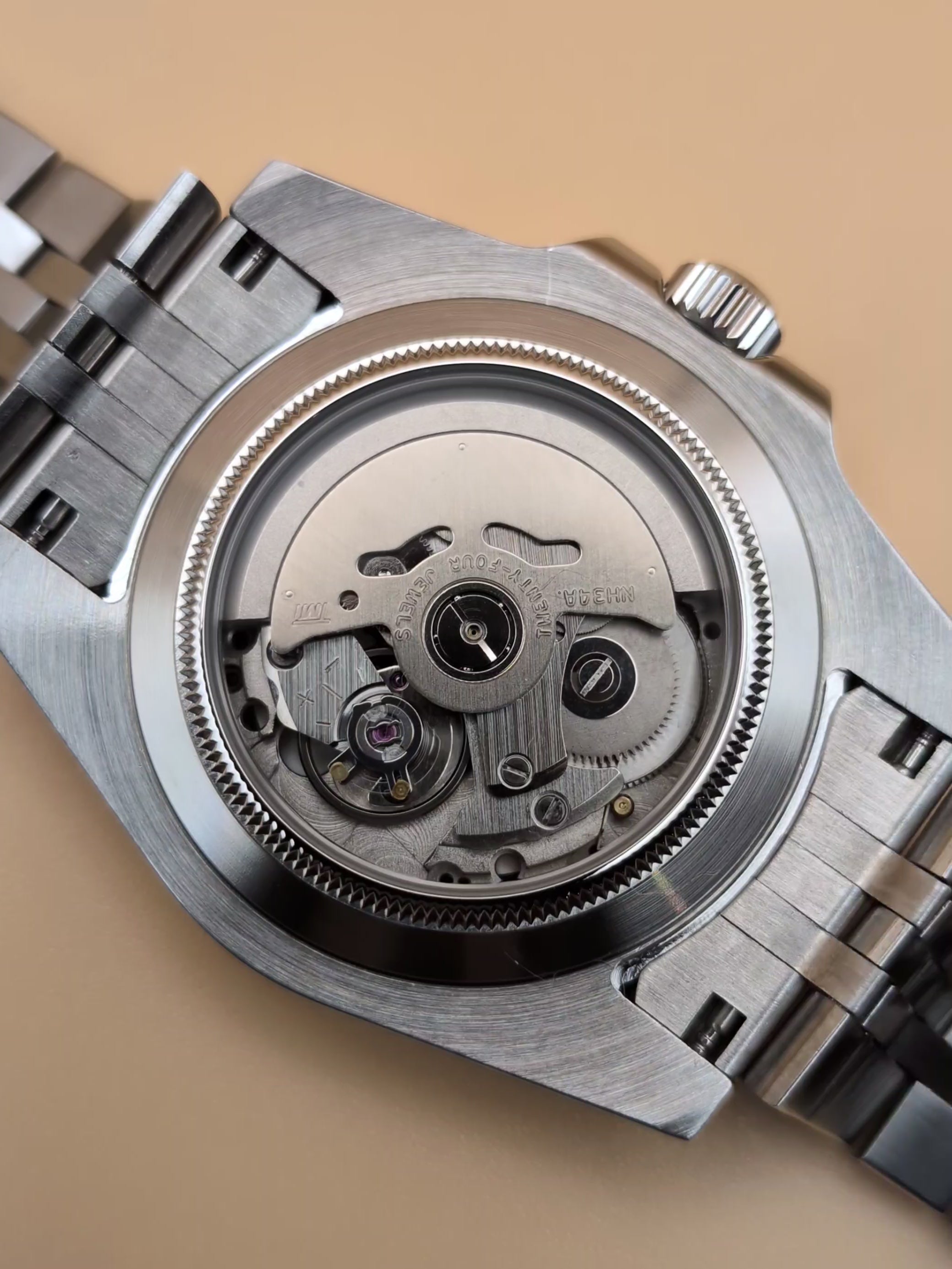 Black Dial & Pepsi Bezel | Jubilee Bracelet | Seiko NH34A GMT Automatic